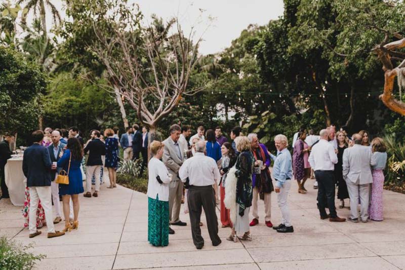 people gathering a wedding