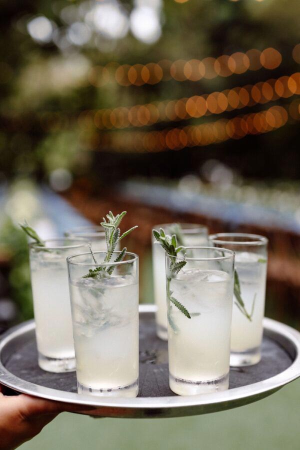 lemonade on a tray