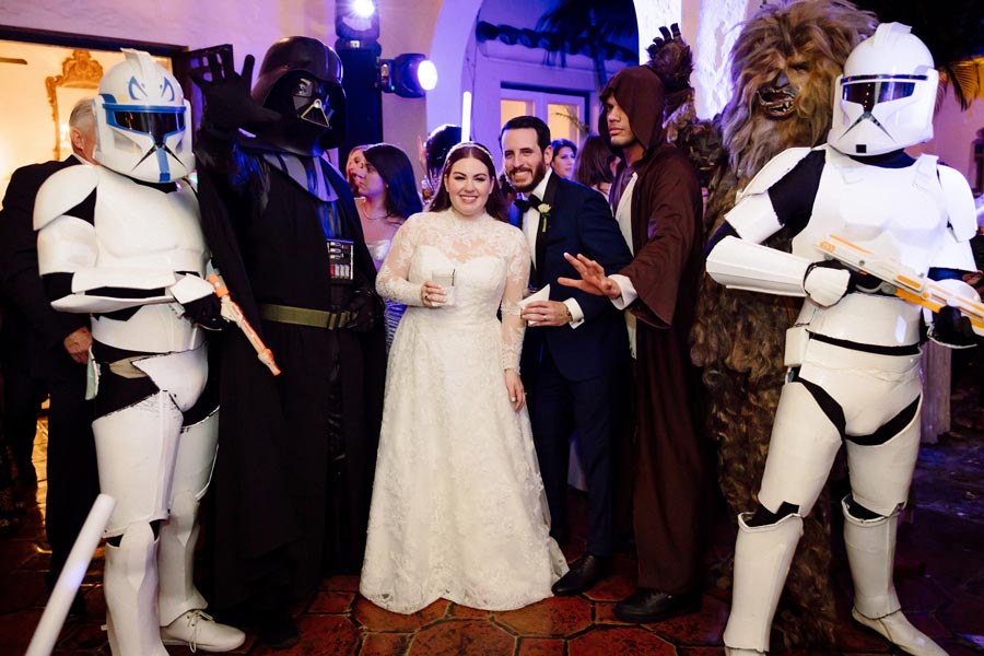 Stephanie + Daniel’s Elegant Star Wars Inspired Wedding