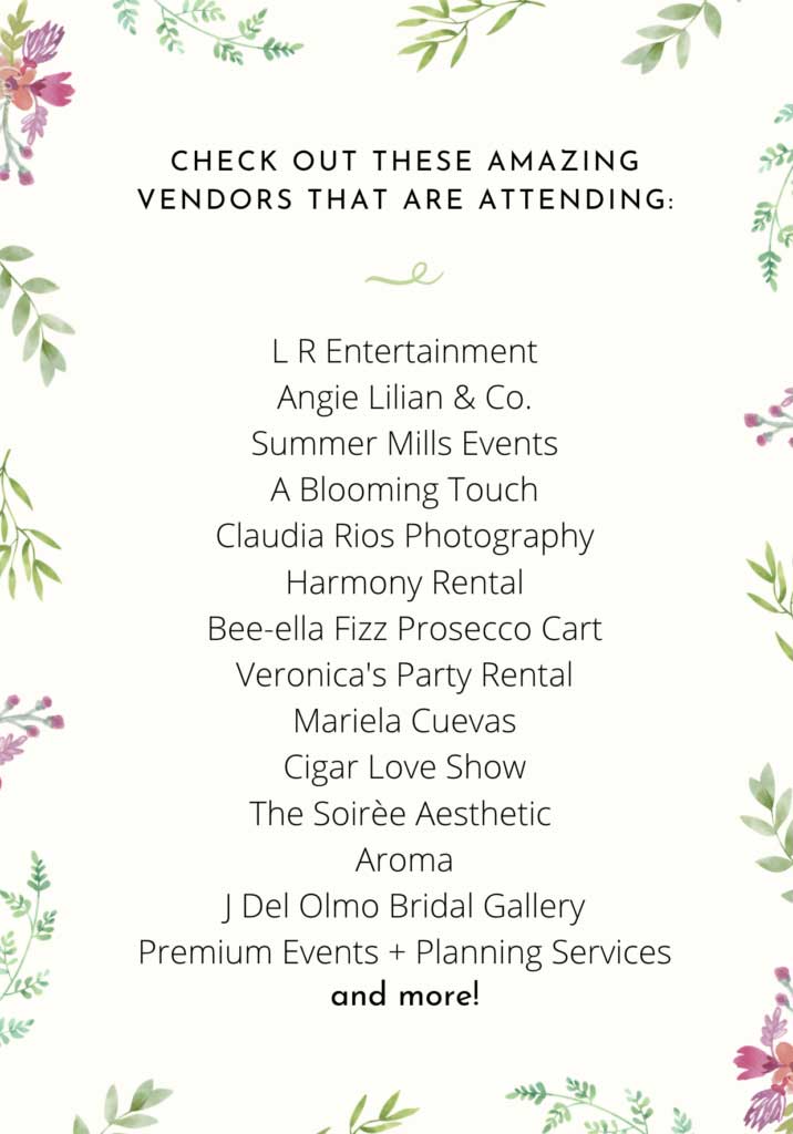 bridal expo vendors list